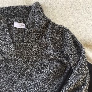 Villager Slouchy Grey Hooded Sweater